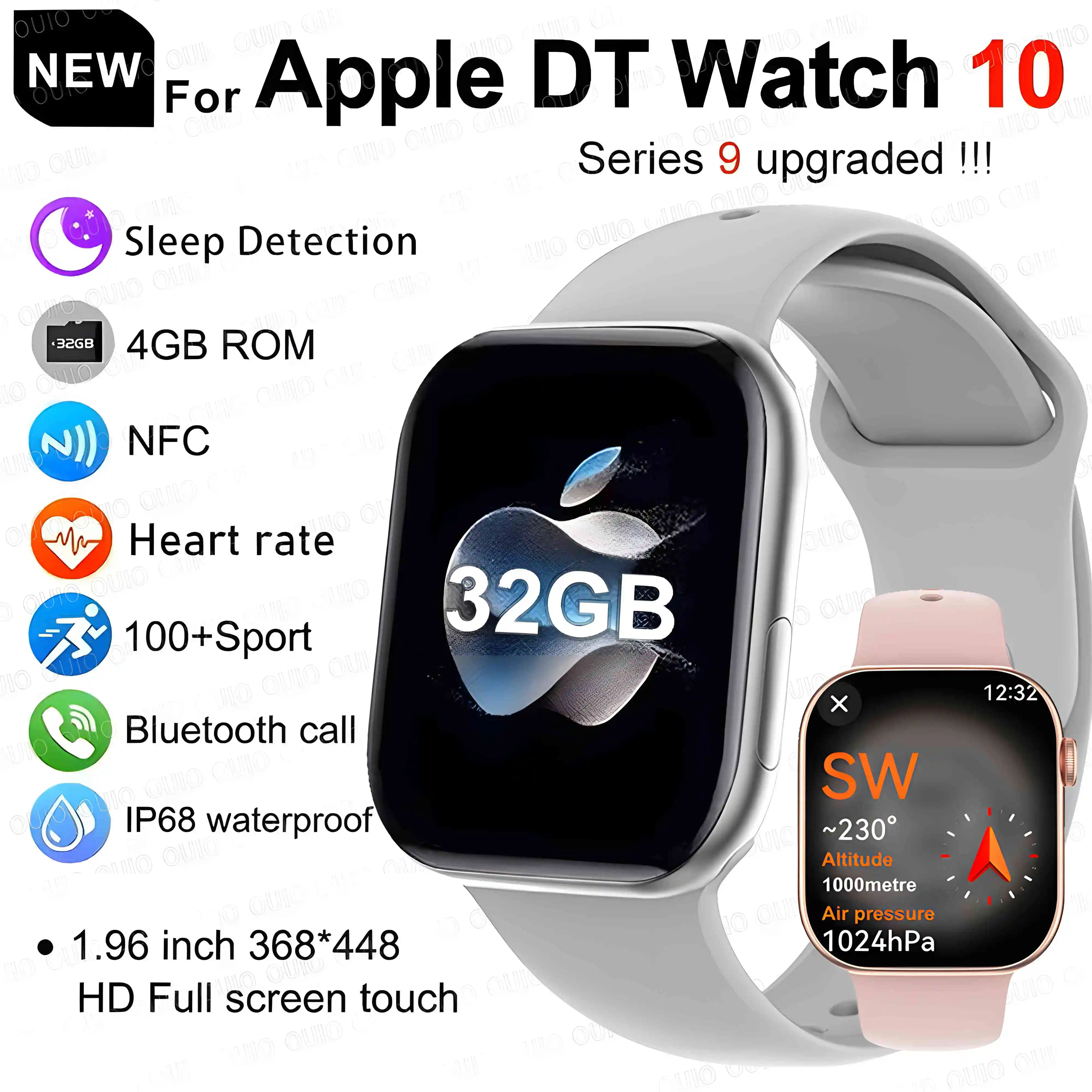 Оригинальные умные часы для Apple DT Watch 10 для мужчин AMOLED 32 ГБ с памятью 3D Surround BT Call Водонепроницаемые умные часы для женщин 2025 Новинка
Оригинальные умные часы для Apple DT Watch 10 для мужчин AMOLED 32 ГБ с памятью 3D Surround BT Call Водонепроницаемые умные часы для женщин 2025 Новинка