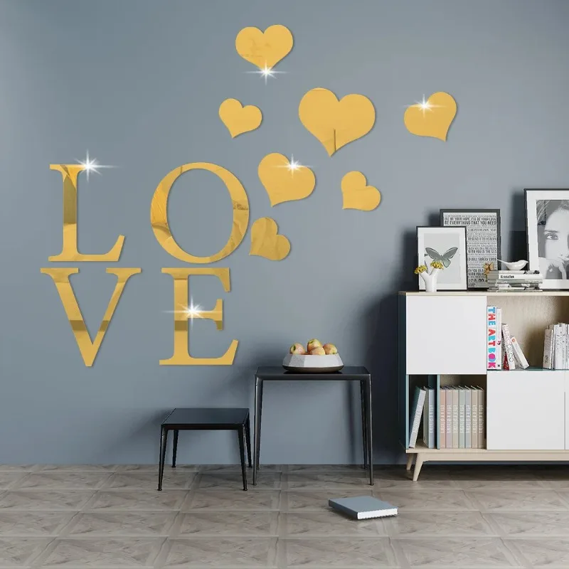 Acrylic LOVE Letter Mirror Sticker Bedroom Living Room Decorative Wall Stickers
Acrylic LOVE Letter Mirror Sticker Bedroom Living Room Decorative Wall Stickers