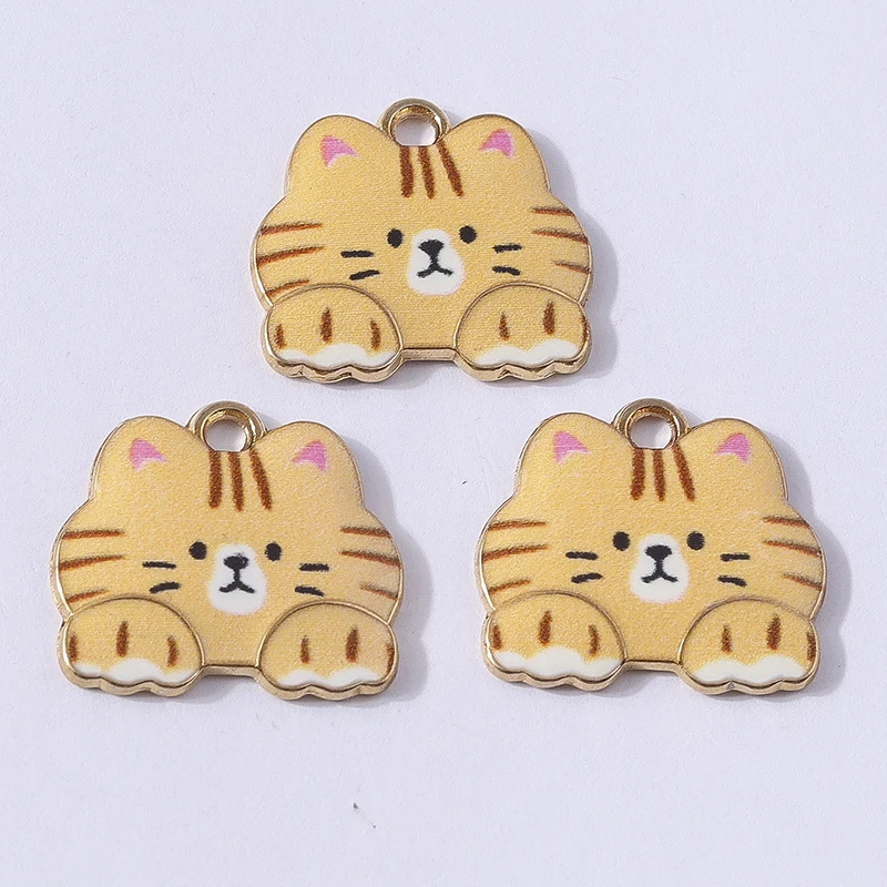 10pcs 18x16mm Cartoon Animal Charms Enamel Cat Charms Pendants for Jewelry Making Necklaces Earrings Bracelets DIY Crafts Gifts
10pcs 18x16mm Cartoon Animal Charms Enamel Cat Charms Pendants for Jewelry Making Necklaces Earrings Bracelets DIY Crafts Gifts