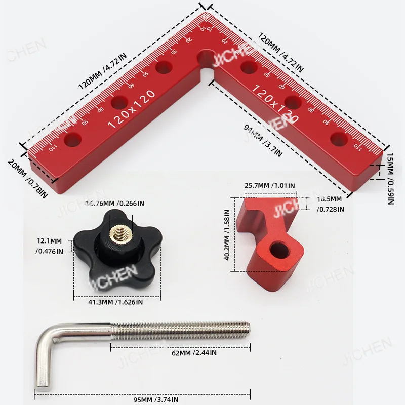 Xiuyi aluminum alloy right angle ruler woodworking panel fixing clip 90 degree right angle positioning ruler height gauge measur
Xiuyi aluminum alloy right angle ruler woodworking panel fixing clip 90 degree right angle positioning ruler height gauge measur