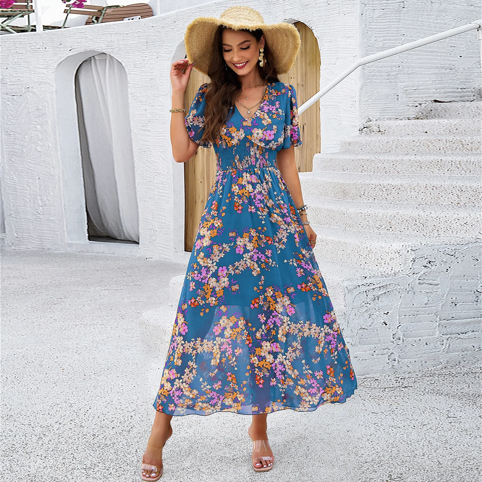 Dress Women Elegant Fashion Beautiful Women's Dresses Party Night Dresses Evening Woman Dress Female Waist Short Sleeve Dress
Dress Women Elegant Fashion Beautiful Women's Dresses Party Night Dresses Evening Woman Dress Female Waist Short Sleeve Dress