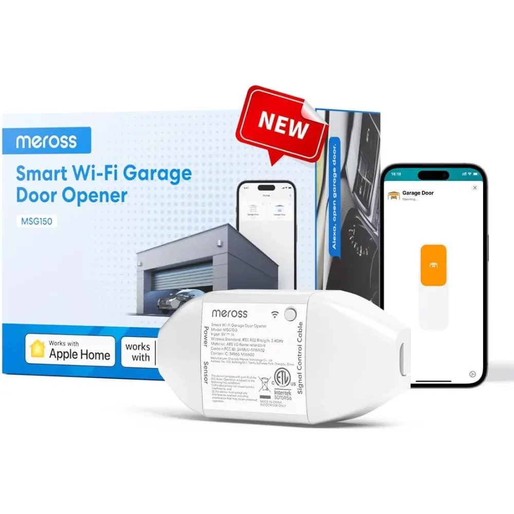 Smart Garage Door Opener Remote Compatible with Apple HomeKit Alexa Google Assistant SmartThings CarPlay
Smart Garage Door Opener Remote Compatible with Apple HomeKit Alexa Google Assistant SmartThings CarPlay