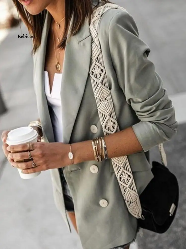 New Solid Color Long Sleeve Coat Jacket Women Suit Blazer Blazer Women Women Blazers Office Lady Woman Jacket Blazers for Women
New Solid Color Long Sleeve Coat Jacket Women Suit Blazer Blazer Women Women Blazers Office Lady Woman Jacket Blazers for Women
