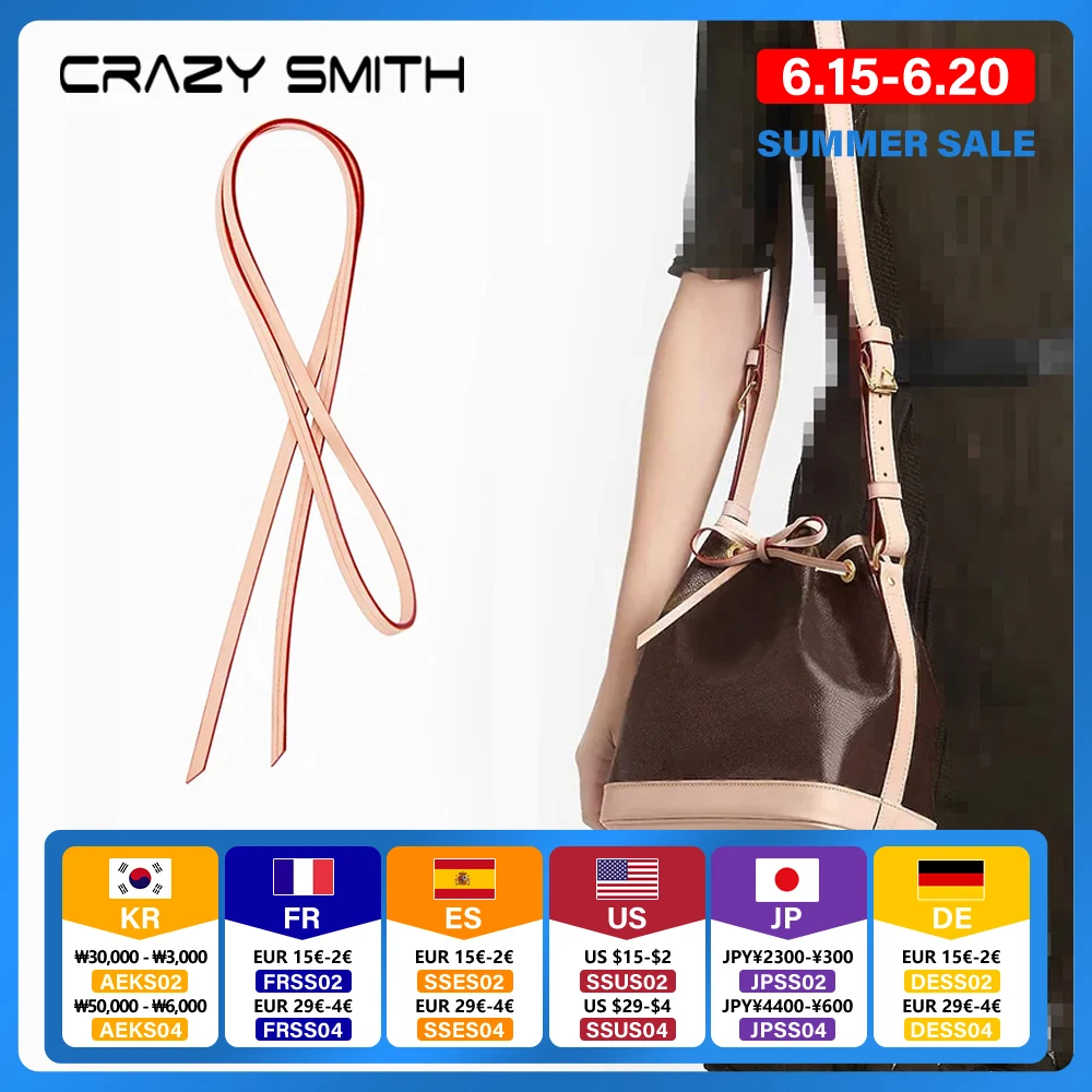 CRAZYSMITH Bag Straps Drawstring for LV Noe BB nano Mini Petit Bucket Bags Vachetta Leather Accessories Replacement Tension Cord
CRAZYSMITH Bag Straps Drawstring for LV Noe BB nano Mini Petit Bucket Bags Vachetta Leather Accessories Replacement Tension Cord