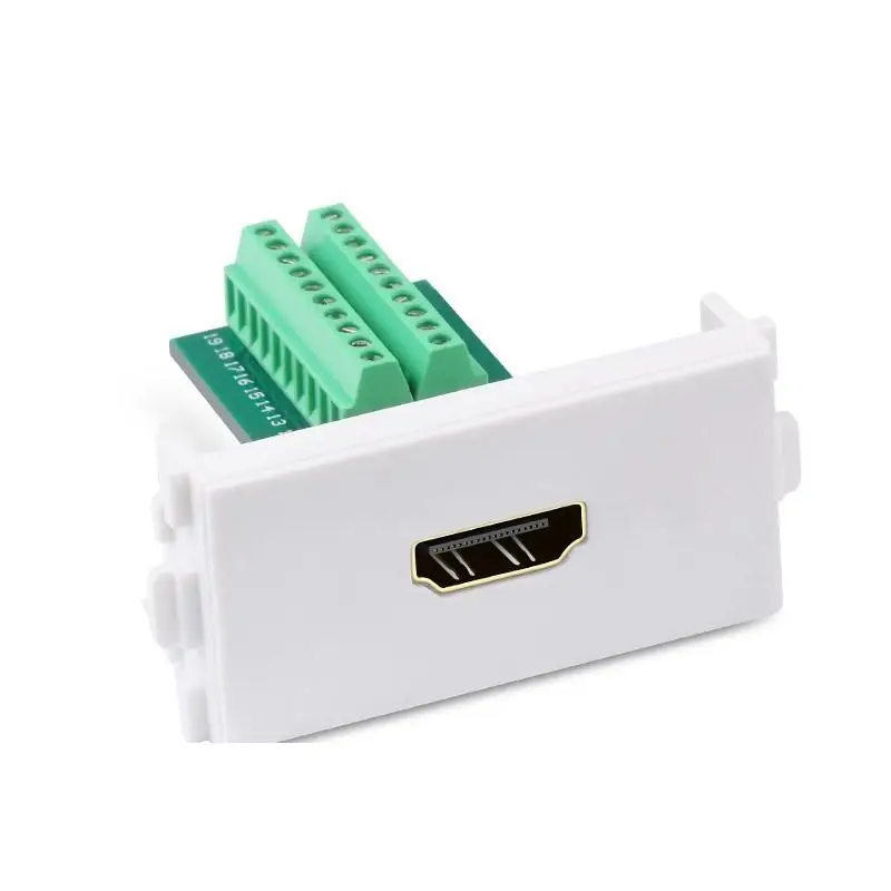 HDMI from welding module from welding plug in terminal type 86 wall panel module without having to deepen
HDMI from welding module from welding plug in terminal type 86 wall panel module without having to deepen