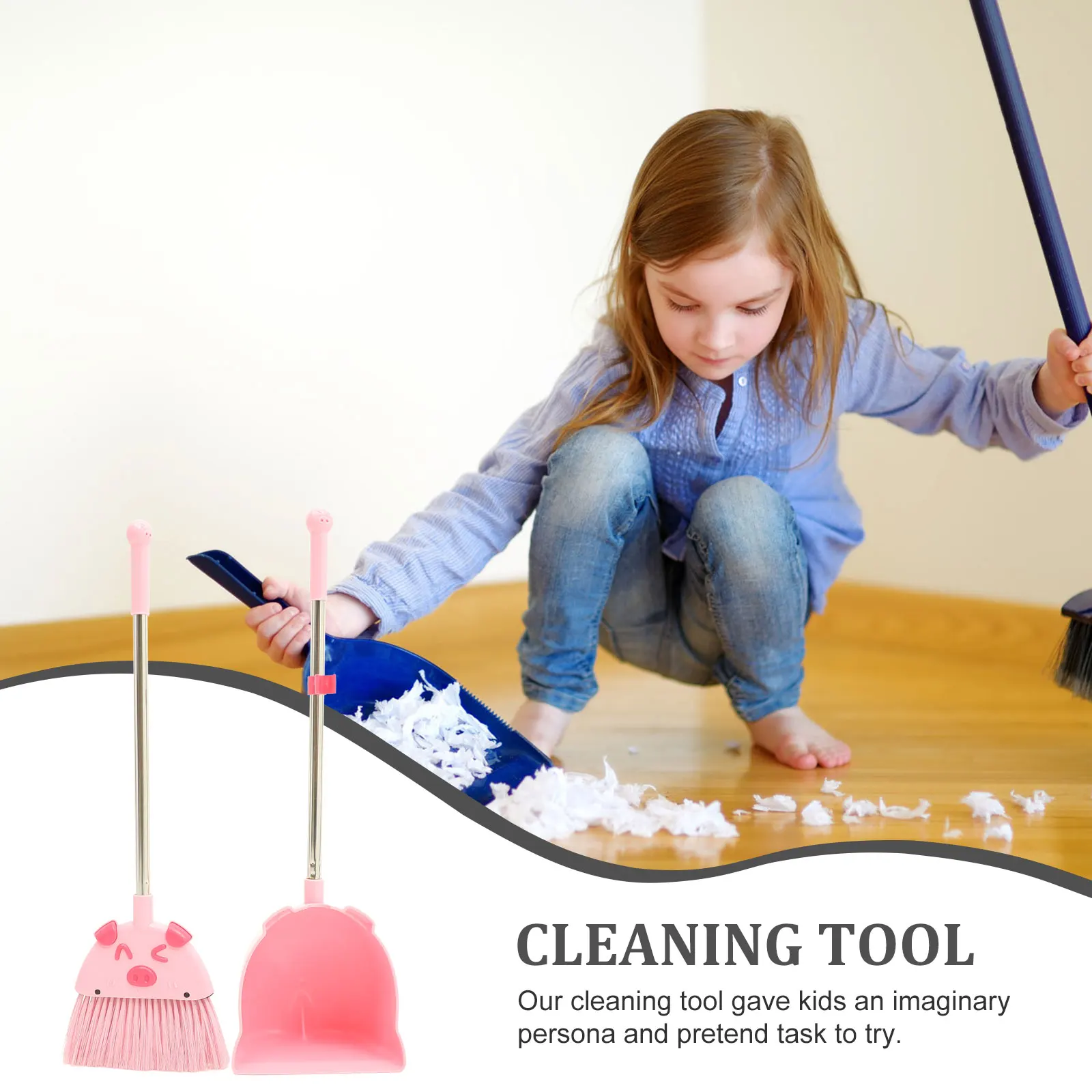 1Set Kids Broom and Dustpan Set Cartoon Pig Design for Toddler Cleaning Play Pretend Housekeeping Tools Children's Cleaning
1Set Kids Broom and Dustpan Set Cartoon Pig Design for Toddler Cleaning Play Pretend Housekeeping Tools Children's Cleaning