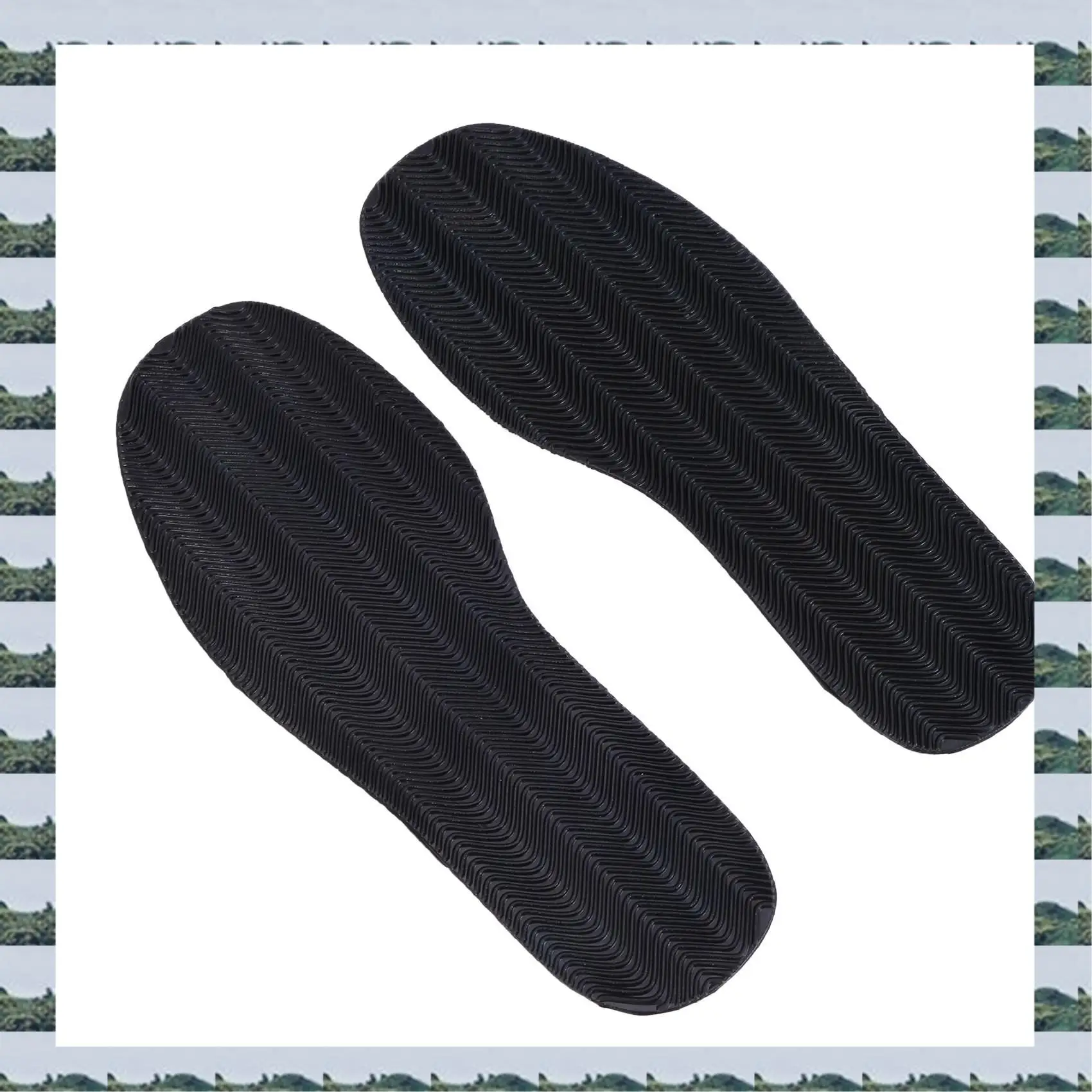 ABQR 4 Pair DIY Stick On Full Soles Heel Palm Shoe Repair Anti-Slip Grip-Rubber Pads - 29X11.5X0.2Cm
ABQR 4 Pair DIY Stick On Full Soles Heel Palm Shoe Repair Anti-Slip Grip-Rubber Pads - 29X11.5X0.2Cm