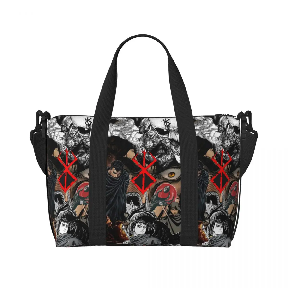 Custom Japanese Anime B-Bereserks Printed Beach Tote Bag Women Big Compartment Gym Beach Travel Bags
Custom Japanese Anime B-Bereserks Printed Beach Tote Bag Women Big Compartment Gym Beach Travel Bags