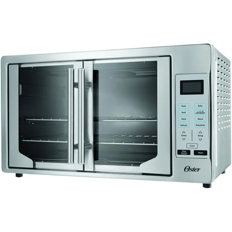 Oster Convection Oven, 8-in-1 Countertop Toaster Oven, XL Fits 2 16" Pizzas, Stainless Steel French Door
Oster Convection Oven, 8-in-1 Countertop Toaster Oven, XL Fits 2 16" Pizzas, Stainless Steel French Door