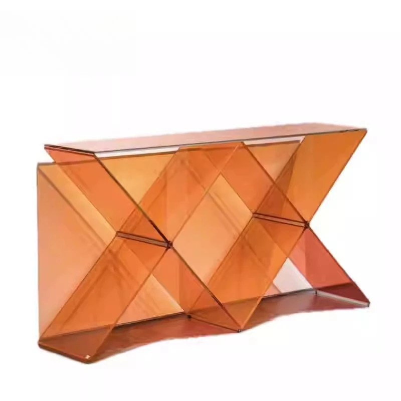 Italian minimalist stained glass entrance table against the wall entrance table modern creative art plan entrance cabinet
Italian minimalist stained glass entrance table against the wall entrance table modern creative art plan entrance cabinet