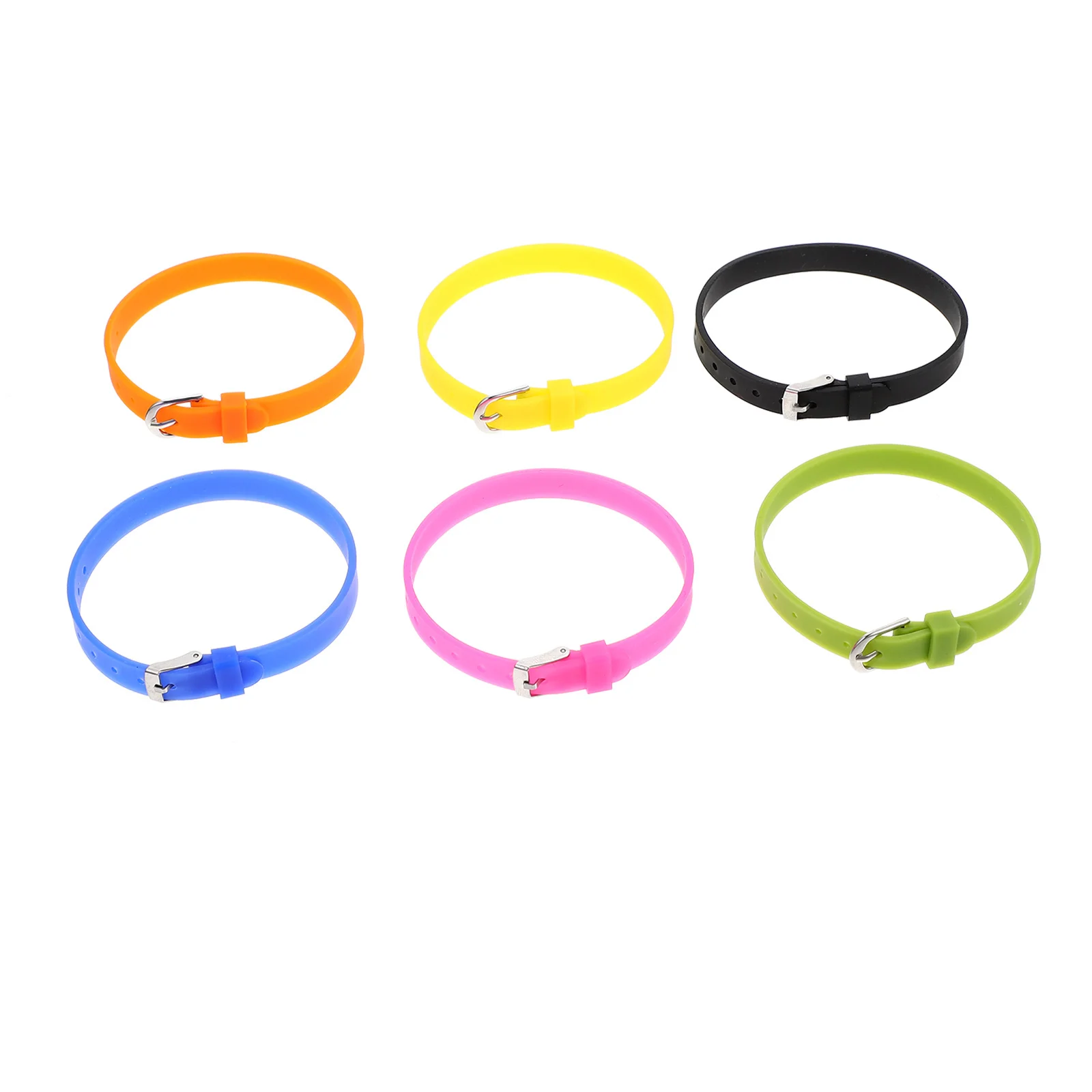 6Pcs Colorful Watchbands Silicone Wristbands Easy to Use Secure Fastening Smooth Surface Lightweight Strap for All Ages
6Pcs Colorful Watchbands Silicone Wristbands Easy to Use Secure Fastening Smooth Surface Lightweight Strap for All Ages