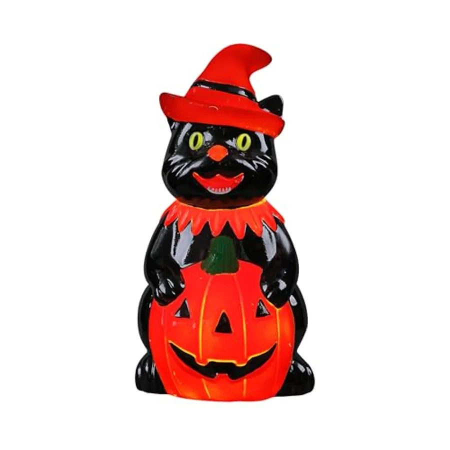 18Inch Outdoor Cat Blow Mold Decoration with LED Lights Battery Operated for Halloween Season Ideal for Yard and Garden Display
18Inch Outdoor Cat Blow Mold Decoration with LED Lights Battery Operated for Halloween Season Ideal for Yard and Garden Display
