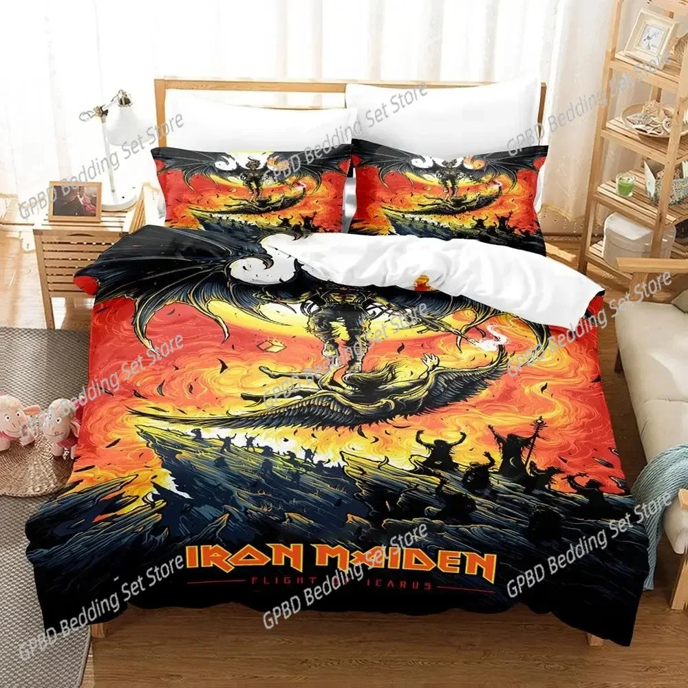 Iron Heavy Metal Maidens Bedding Set Duvet Cover Bed Set Quilt Cover Pillowcase Comforter king Queen Size Boys Adult Bedding Set
Iron Heavy Metal Maidens Bedding Set Duvet Cover Bed Set Quilt Cover Pillowcase Comforter king Queen Size Boys Adult Bedding Set