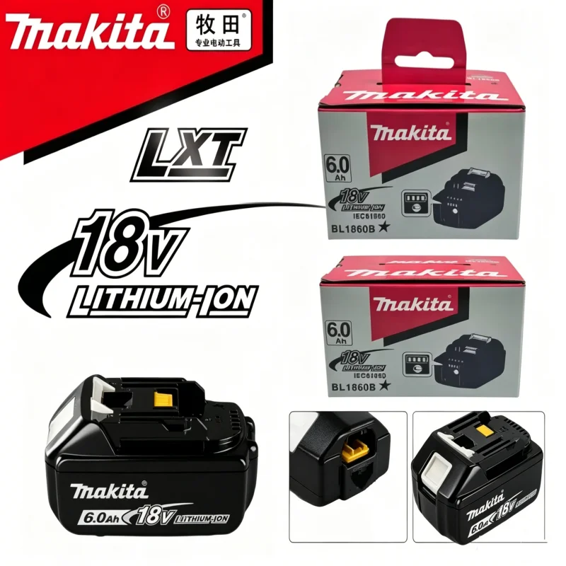 Original Makita 6Ah for Makita 18V Battery BL1830B BL1850B BL1850 BL1840 BL1860 BL1815 Replacement Lithium 18v Battery
Original Makita 6Ah for Makita 18V Battery BL1830B BL1850B BL1850 BL1840 BL1860 BL1815 Replacement Lithium 18v Battery