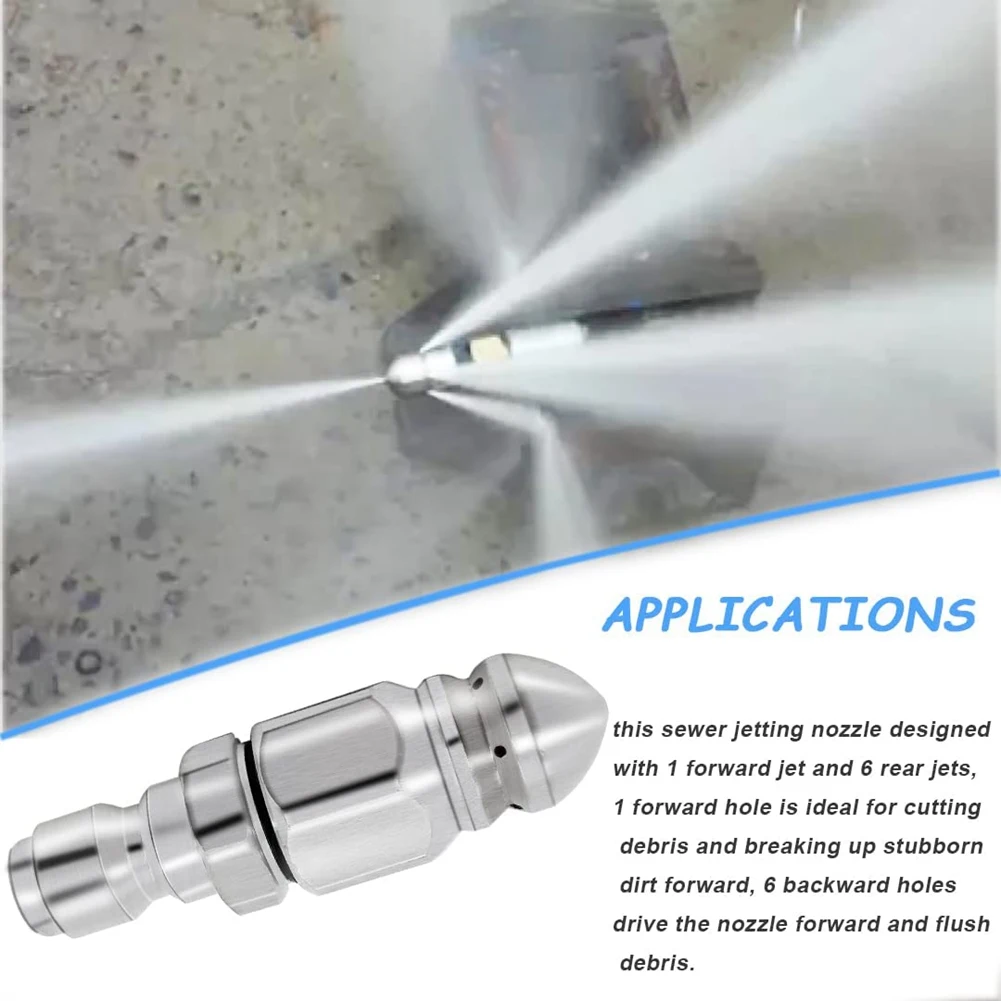 AB51 2 шт. 5000PSI канализационная форсунка с муфтой для мойки высокого давления, латунные фитинги, быстрый разъем, 1/4 дюйма, подключение к внутренней резьбе NPT
AB51 2 шт. 5000PSI канализационная форсунка с муфтой для мойки высокого давления, латунные фитинги, быстрый разъем, 1/4 дюйма, подключение к внутренней резьбе NPT