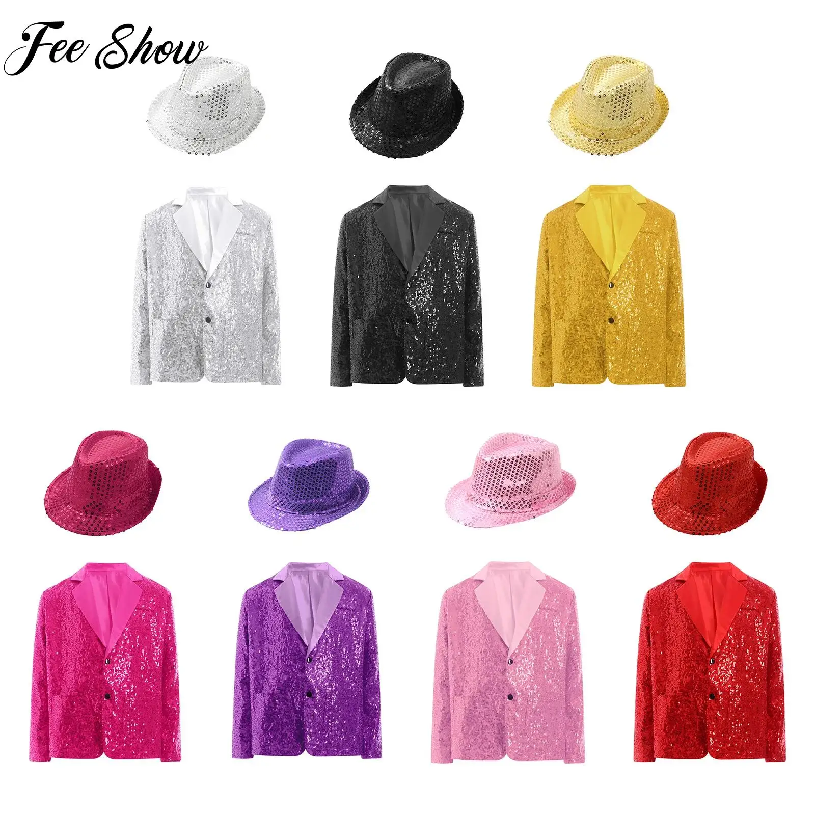 Children Girls Jazz Dance Costume Outfit Street Wear Long Sleeve Sequins Blazer Jacket with Hat Outfit Hip-hop Performance Sets
Children Girls Jazz Dance Costume Outfit Street Wear Long Sleeve Sequins Blazer Jacket with Hat Outfit Hip-hop Performance Sets