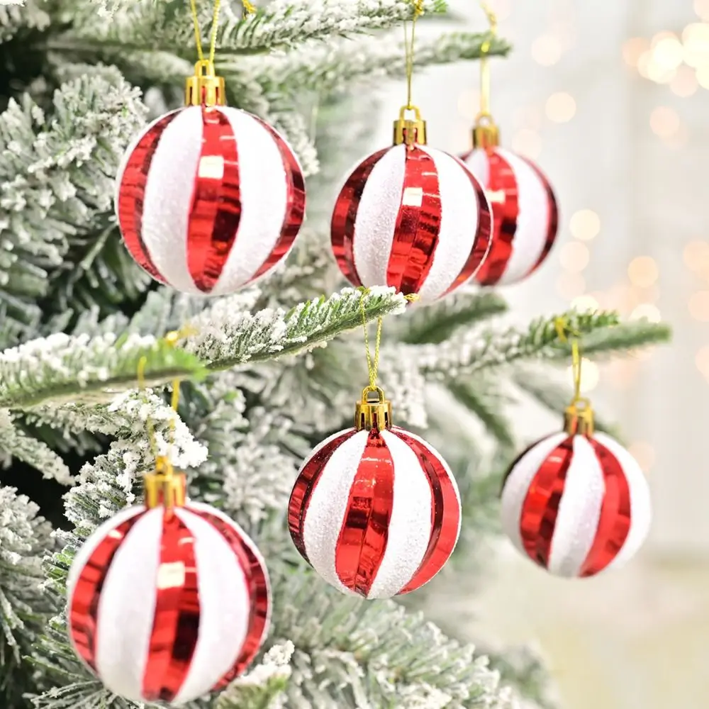 6pcs 6cm Painted Christmas Balls Pendant Plastic Shatterproof Xmas Tree Pendants Reusable Elegant Electroplated Hanging Balls
6pcs 6cm Painted Christmas Balls Pendant Plastic Shatterproof Xmas Tree Pendants Reusable Elegant Electroplated Hanging Balls