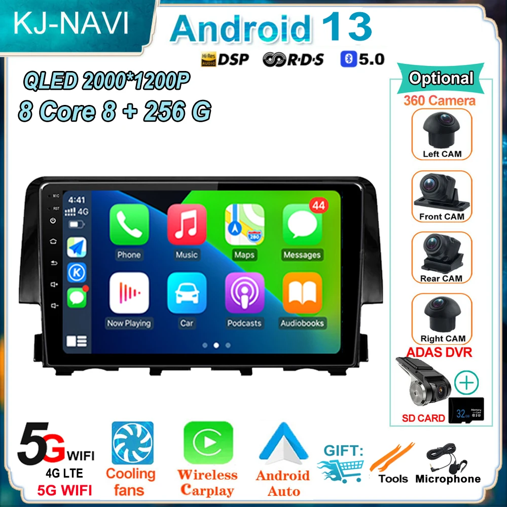 9 Inch Android 13 For Honda Civic 10 2015-2020 Car Radio Multimedia Video Player Navigation No 2din 2 Din DVD Auto Wireless
9 Inch Android 13 For Honda Civic 10 2015-2020 Car Radio Multimedia Video Player Navigation No 2din 2 Din DVD Auto Wireless