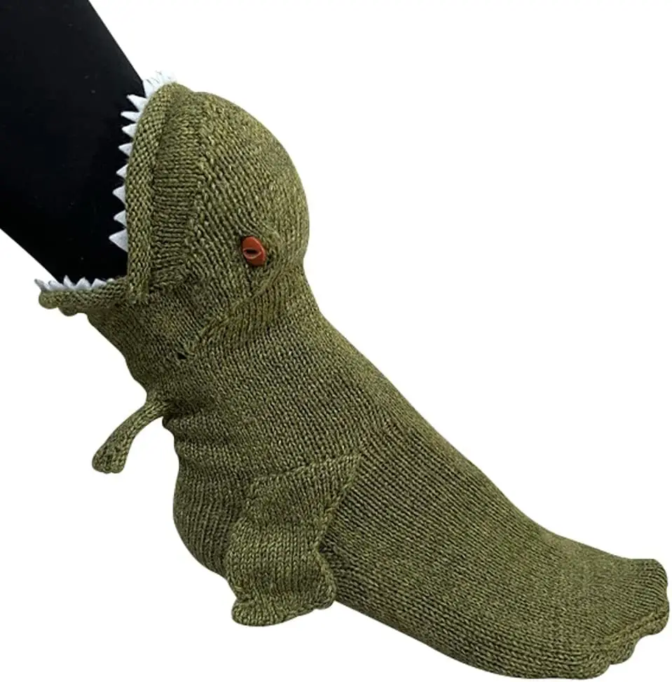 Novelty Animal Socks, Knit Alligator Croc Silly Sock 3D Knit Animal Sock Biting Leg for Christmas stockings Funny Floor Socks
Novelty Animal Socks, Knit Alligator Croc Silly Sock 3D Knit Animal Sock Biting Leg for Christmas stockings Funny Floor Socks