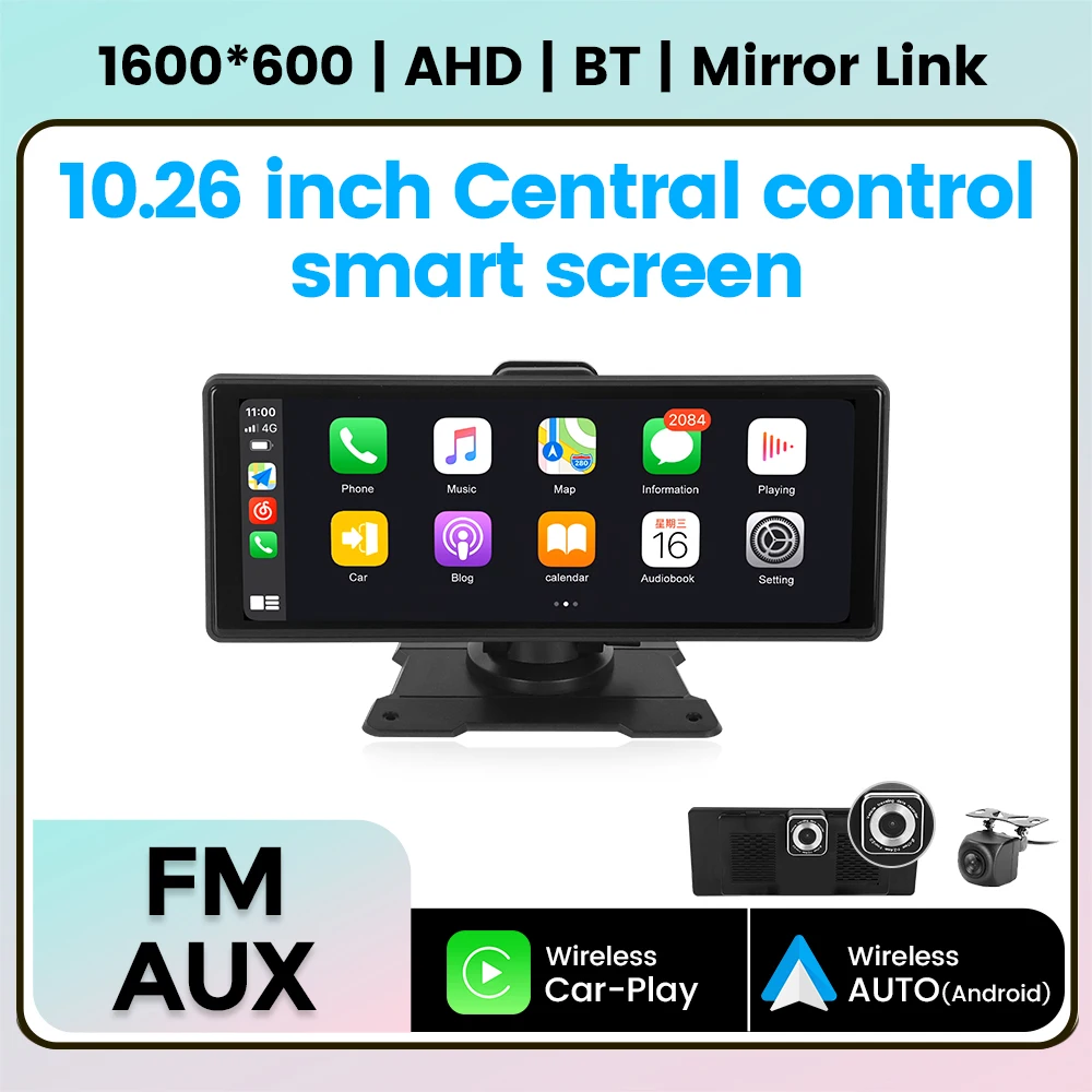 10.26'' Wireless Carplay Android Auto Radio For Universal Multimedia Player GPS Audio Stereo Car Intelligent Systems Mirror Link
10.26'' Wireless Carplay Android Auto Radio For Universal Multimedia Player GPS Audio Stereo Car Intelligent Systems Mirror Link