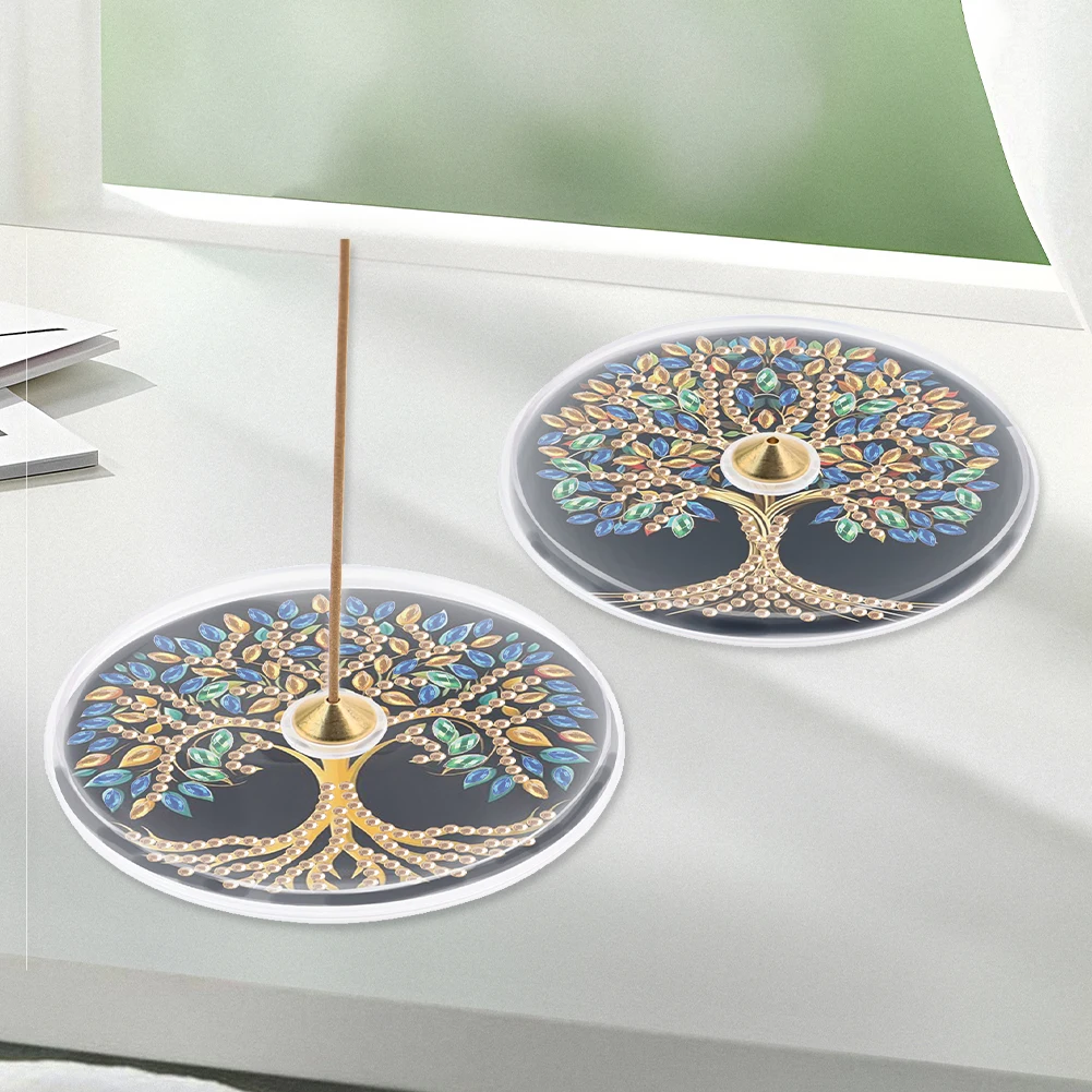 2Pcs Acrylic Special Shaped Beautiful Pattern Diamond Painting Incense Holder 5D DIY Diamond Art Incense Holder for Yoga Studios
2Pcs Acrylic Special Shaped Beautiful Pattern Diamond Painting Incense Holder 5D DIY Diamond Art Incense Holder for Yoga Studios