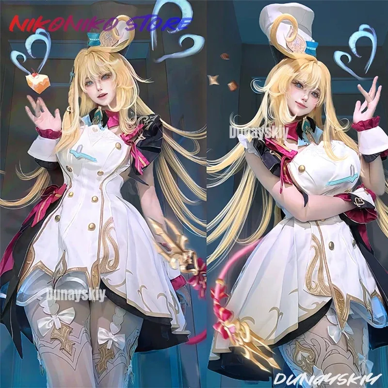 Genshin Impact Escoffier Косплей Костюм Парик Наряд Платье Юбка Шляпа Галстук-бабочка Реквизит Полный комплект для женщин Девочек Мужчин Fontaine Carnival
Genshin Impact Escoffier Косплей Костюм Парик Наряд Платье Юбка Шляпа Галстук-бабочка Реквизит Полный комплект для женщин Девочек Мужчин Fontaine Carnival