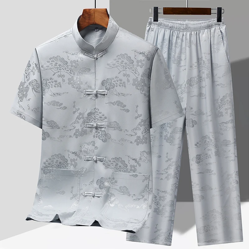 Men's Chinese style High-Quality Shirts(Shirts+Pants) 2026 Summer Men Fashion Trend Casual Two-Piece Floral patterns Sets
Men's Chinese style High-Quality Shirts(Shirts+Pants) 2026 Summer Men Fashion Trend Casual Two-Piece Floral patterns Sets