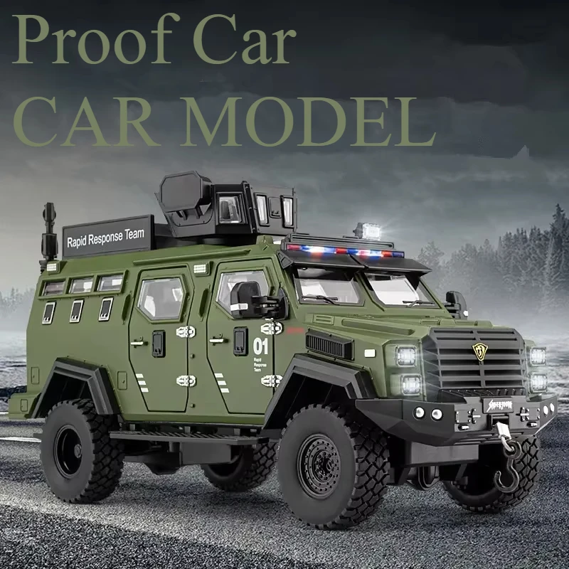 1:24 Alloy Sword Toothed Tiger Explosion Proof Car Model Diecast Police Armored Off-road Vehicles Car Model Sound Light Kids Toy
1:24 Alloy Sword Toothed Tiger Explosion Proof Car Model Diecast Police Armored Off-road Vehicles Car Model Sound Light Kids Toy