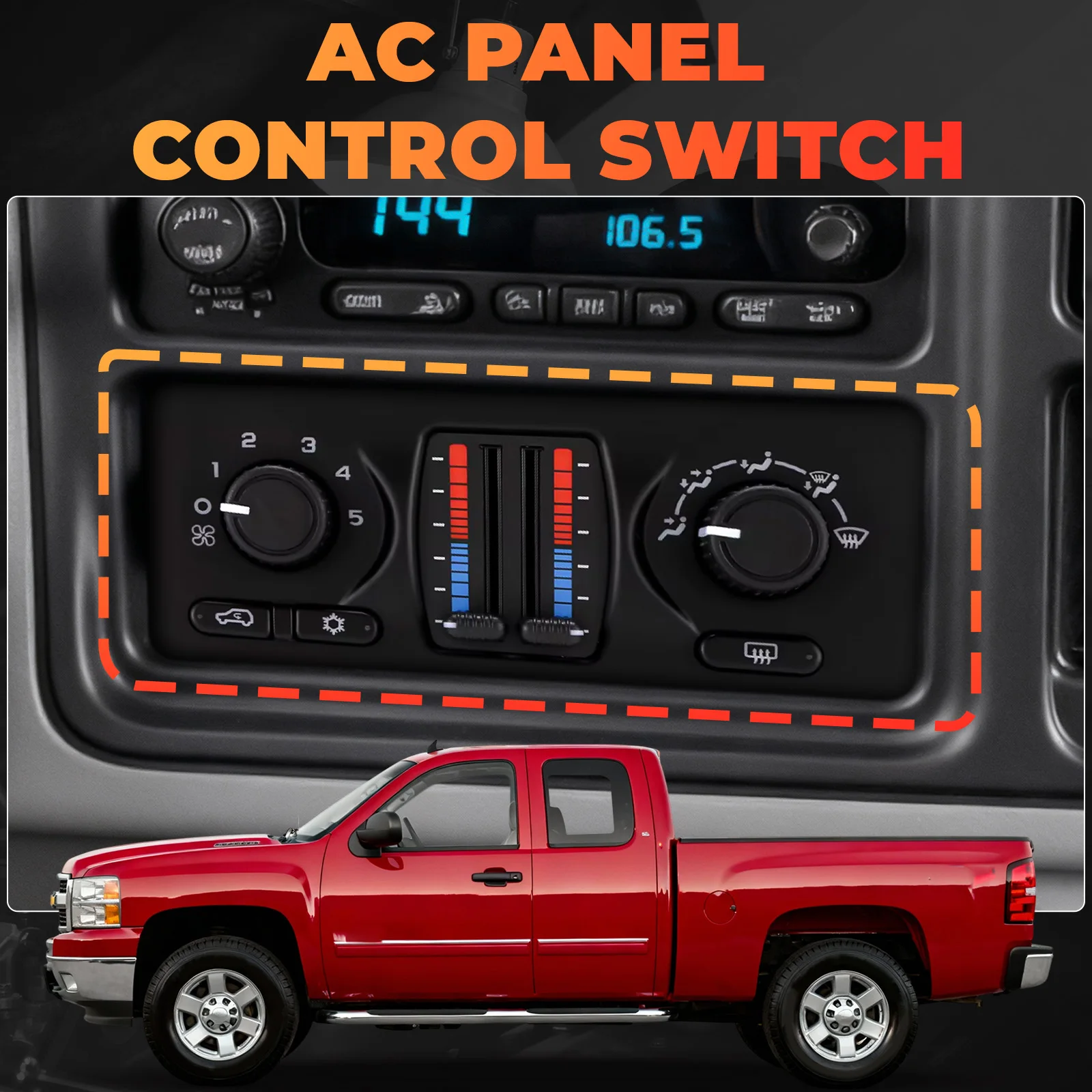 For Cadillac Escalade Chevrolet Silverado GMC Car AC Air Conditioning Heater Climate Control Module Switch 10370033 599-210XD
For Cadillac Escalade Chevrolet Silverado GMC Car AC Air Conditioning Heater Climate Control Module Switch 10370033 599-210XD