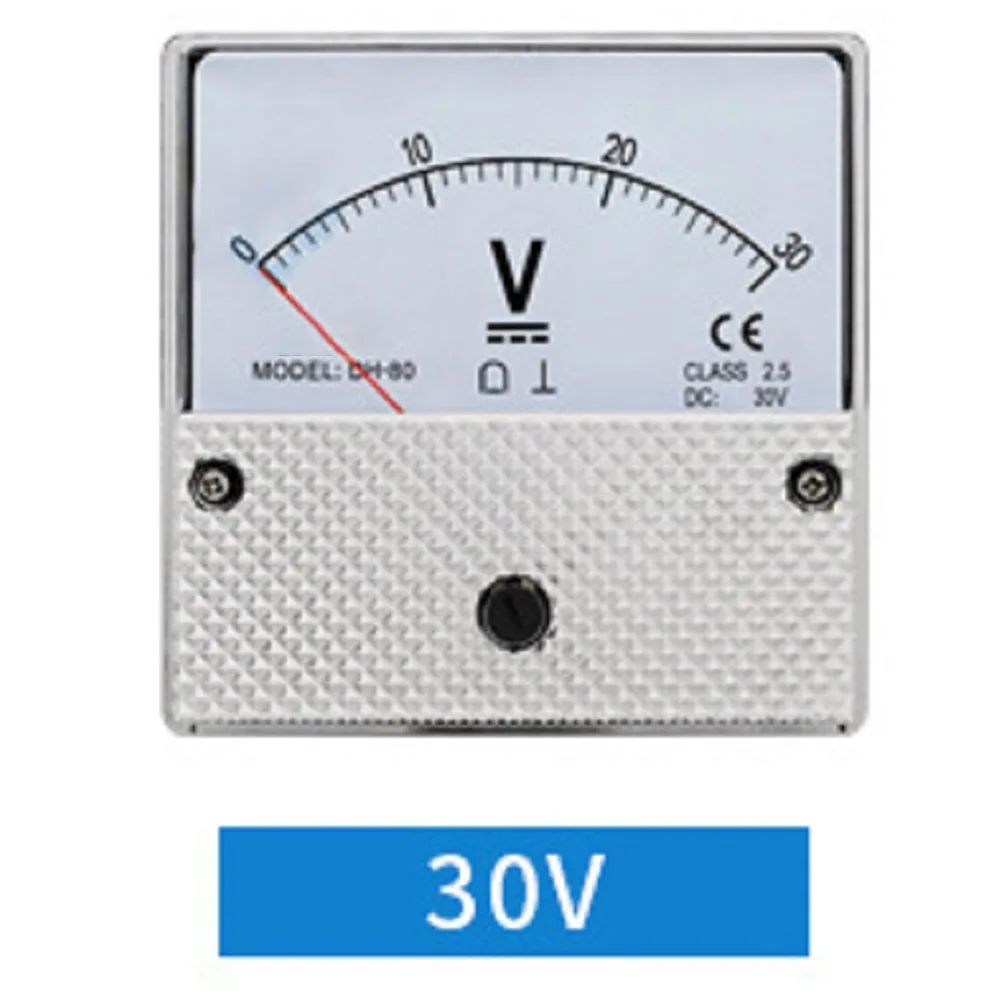 DH-80 Pointer DC Voltmeter Analog Voltmeter Pointer Panel Meter Voltage Meter Mechanical Pointer Meter DC Voltmeter
DH-80 Pointer DC Voltmeter Analog Voltmeter Pointer Panel Meter Voltage Meter Mechanical Pointer Meter DC Voltmeter