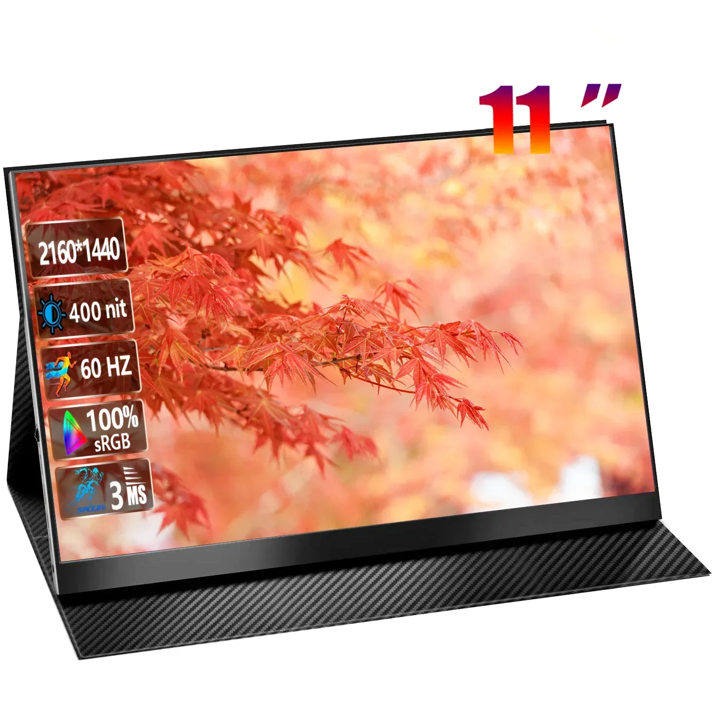 11 Inch 2K Portable Display 2160*1440 400 Brightness HDR Blue Light Reduction Super Light Switch XBOX PS4 Gaming mobile Monitor
11 Inch 2K Portable Display 2160*1440 400 Brightness HDR Blue Light Reduction Super Light Switch XBOX PS4 Gaming mobile Monitor