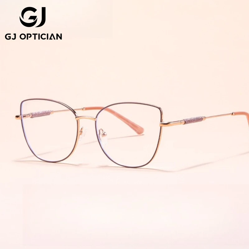 GJ OPTICIAN Versatile Cat Eye Anti Blue Light Reading Glasses Women Fashion Anti-Reflective Customized Myopia Hyperopia Glasses
GJ OPTICIAN Versatile Cat Eye Anti Blue Light Reading Glasses Women Fashion Anti-Reflective Customized Myopia Hyperopia Glasses