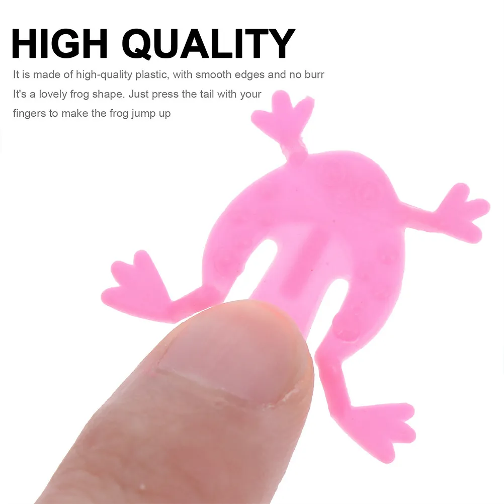 140Pcs Finger Pressing Jumping Frogs Plastic Assorted Colors for Kids Indoor Outdoor Party Play Finger Pressing Toys
140Pcs Finger Pressing Jumping Frogs Plastic Assorted Colors for Kids Indoor Outdoor Party Play Finger Pressing Toys