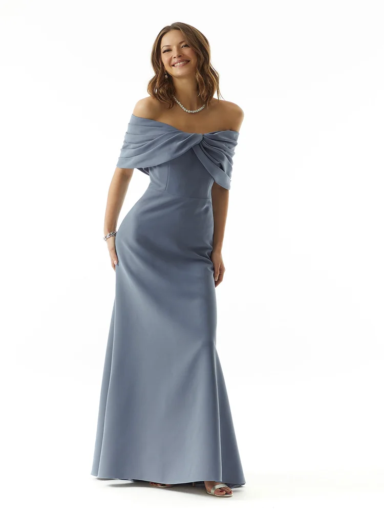 Hot Selling Off Shoulder Neckline A-Line Crepe Mother Of The Bride Dress Elegant Back Zipper Floor Length Gowns For Women 2024
Hot Selling Off Shoulder Neckline A-Line Crepe Mother Of The Bride Dress Elegant Back Zipper Floor Length Gowns For Women 2024