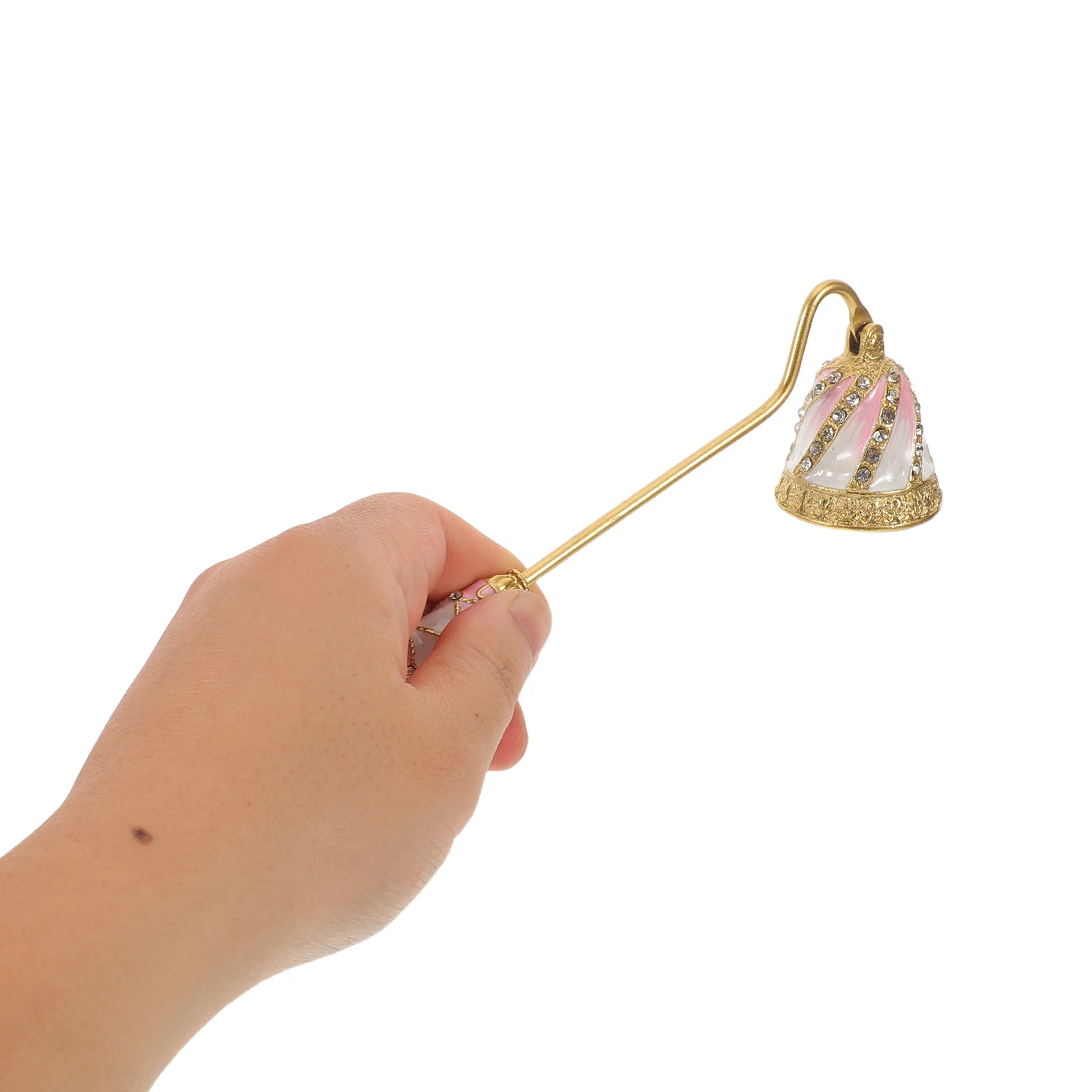 Retro Snuffer Zinc Alloy Wick Extinguisher Rhinestones Inlaid Long Handle Safe Flame Snuffer Elegant Gift
Retro Snuffer Zinc Alloy Wick Extinguisher Rhinestones Inlaid Long Handle Safe Flame Snuffer Elegant Gift