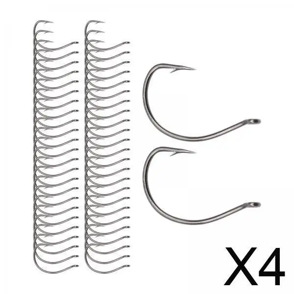 4x50Pcs Circle Hooks Fishing Hooks Tools, Fishing Fishing Hooks, Sea Fishing Tackle Hooks, for Catfish
4x50Pcs Circle Hooks Fishing Hooks Tools, Fishing Fishing Hooks, Sea Fishing Tackle Hooks, for Catfish