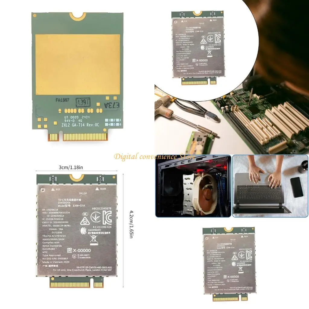 97QA Replacement Wireless Card Module DW5826E 4G LTE Wireless Module Wide Compatibily
97QA Replacement Wireless Card Module DW5826E 4G LTE Wireless Module Wide Compatibily