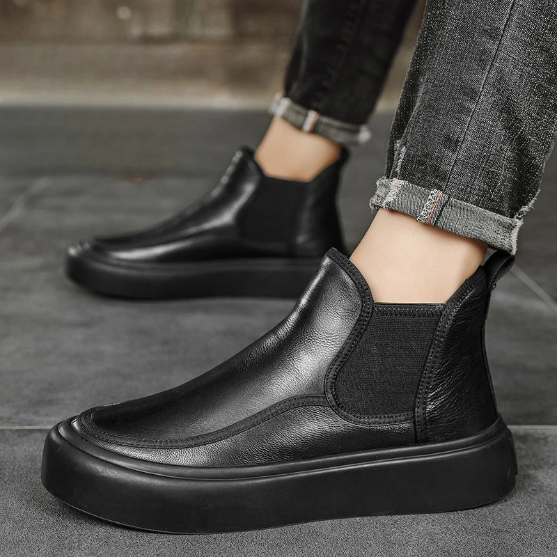  Мужские зимние винтажные корейские ботинки челси на толстой подошве, новое поступление-40 ° C Нескользящие теплые изолированные ботинки из овчины на флисовой подкладке
Мужские зимние винтажные корейские ботинки челси на толстой подошве, новое поступление-40 ° C Нескользящие теплые изолированные ботинки из овчины на флисовой подкладке 