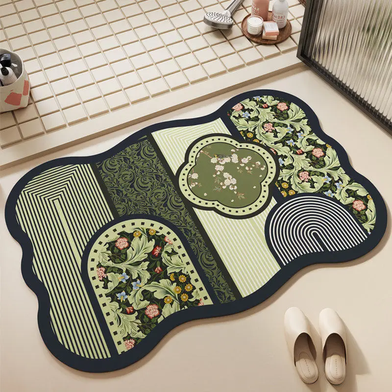 Vintage Floral Diatomaceous Earth Bath Mat Absorbent Antiskid Bathroom Shower Quick-drying Floor Mat коврик для ванной
Vintage Floral Diatomaceous Earth Bath Mat Absorbent Antiskid Bathroom Shower Quick-drying Floor Mat коврик для ванной