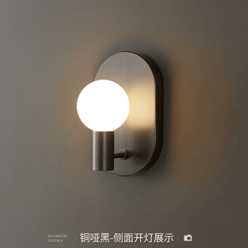 LED Corridor Wall Lamp Nordic Minimalist Bedside Wall Light Hotel Study Bedroom Dining Room Wall Sconces Copper Fixtures
LED Corridor Wall Lamp Nordic Minimalist Bedside Wall Light Hotel Study Bedroom Dining Room Wall Sconces Copper Fixtures