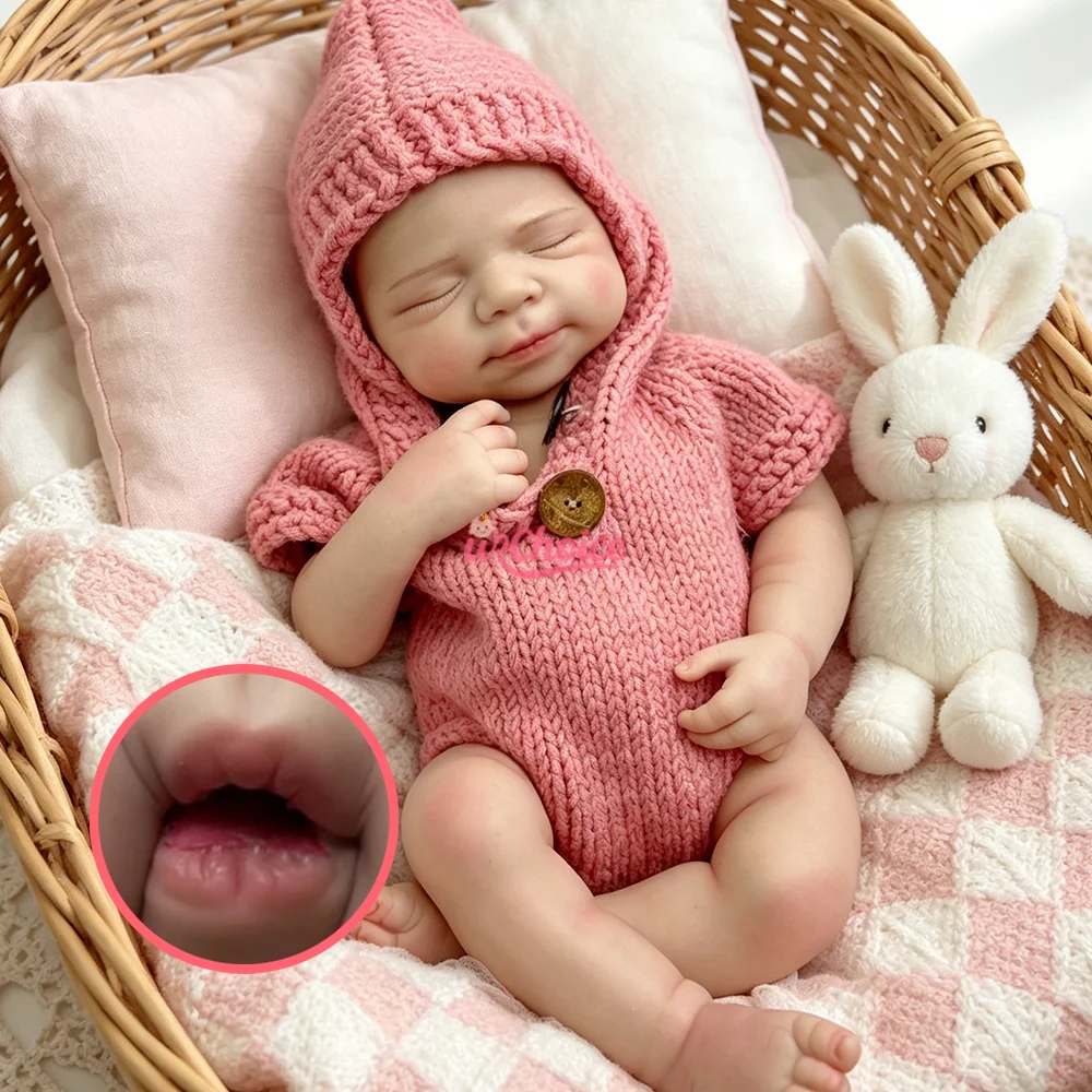 Open Mouth 20" Weighted Reborn Baby Girl Doll Full Silicone Reborn Doll Cuddle Girl/Boy Pacifier Gift For Kids 3 Plus Christmas
Open Mouth 20" Weighted Reborn Baby Girl Doll Full Silicone Reborn Doll Cuddle Girl/Boy Pacifier Gift For Kids 3 Plus Christmas