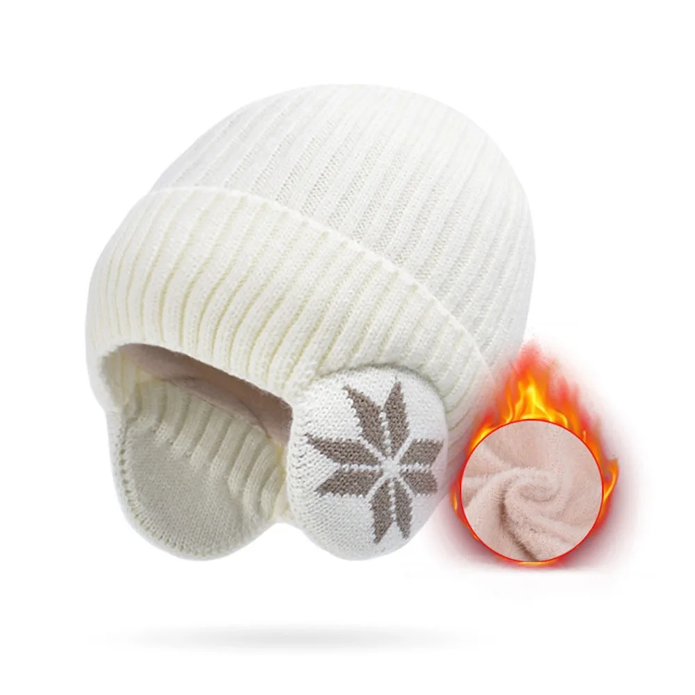 Fashion Soft Plush Snowflake Knitted Hat Windproof Keep Warm Beanies Cap Thickened Ear Protection Hat Outdoor Cycling
Fashion Soft Plush Snowflake Knitted Hat Windproof Keep Warm Beanies Cap Thickened Ear Protection Hat Outdoor Cycling