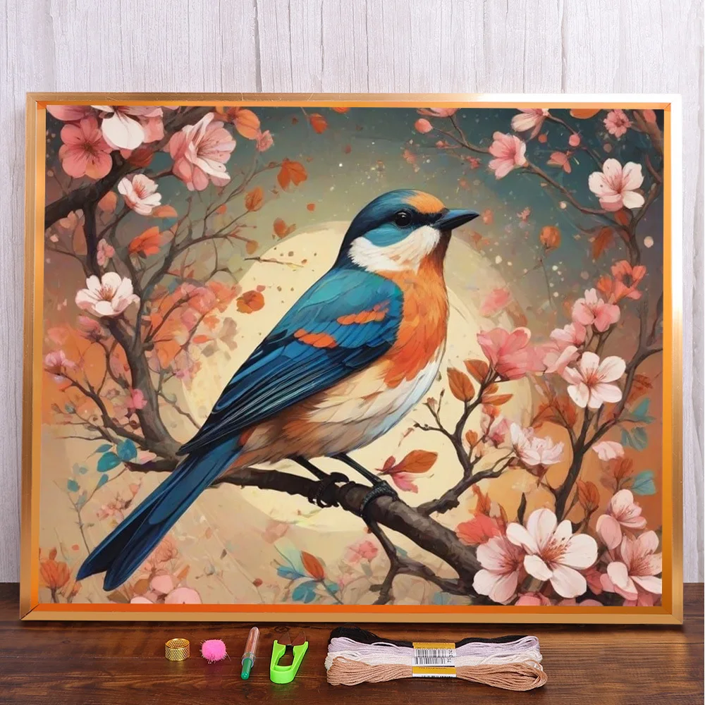 Scenery Bird Flower Printed 11CT Cross-Stitch Patterns Embroidery Handiwork Handmade Painting Knitting Design Floss Wholesale
Scenery Bird Flower Printed 11CT Cross-Stitch Patterns Embroidery Handiwork Handmade Painting Knitting Design Floss Wholesale