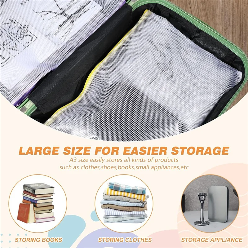 Durable-Mesh Zipper Pouch Bags 8 Colors Reusable Clear Travel Pouches For Organizing Board Game Office Home School Supplie,Mesh
Durable-Mesh Zipper Pouch Bags 8 Colors Reusable Clear Travel Pouches For Organizing Board Game Office Home School Supplie,Mesh