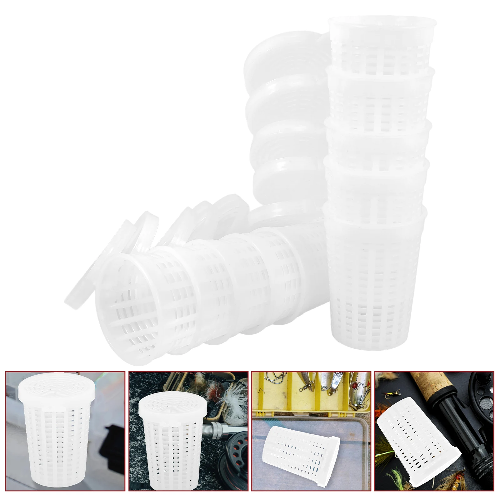 10pcs Fishing Bait Cage Sturdy Plastic Hollow Design Carp Fishing Equipment Lure Basket Holder Feeder Supplies
10pcs Fishing Bait Cage Sturdy Plastic Hollow Design Carp Fishing Equipment Lure Basket Holder Feeder Supplies