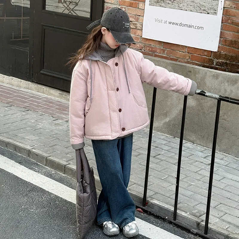 Girls Coat 2024 Winter New Childrens Clothing Baby Girls Fashion Candy Color Hooded Color Quilted Casual Simple and Daily
Girls Coat 2024 Winter New Childrens Clothing Baby Girls Fashion Candy Color Hooded Color Quilted Casual Simple and Daily