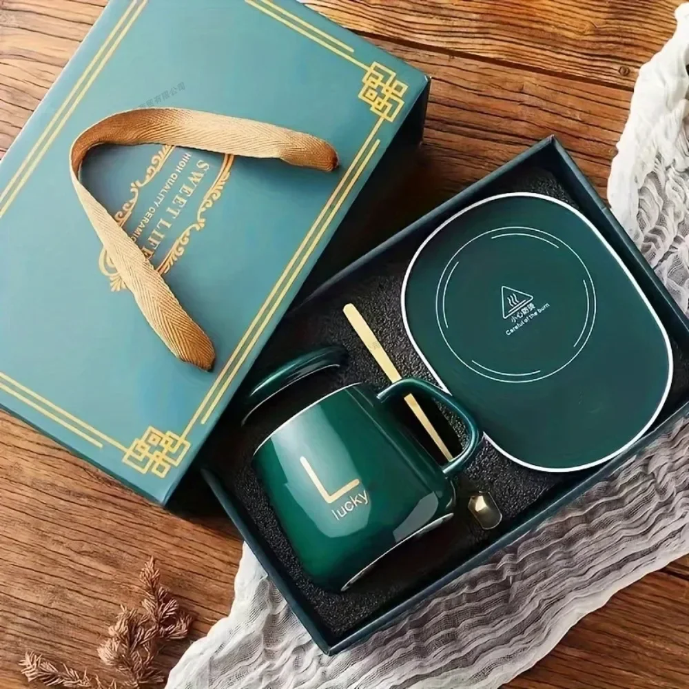 USB Recharge Warm Soup Cups Coffee Mug with Lid and Gift Box Storage Bag Set Ceramics Cup with Stainless Steel Spoon Coffee Cups
USB Recharge Warm Soup Cups Coffee Mug with Lid and Gift Box Storage Bag Set Ceramics Cup with Stainless Steel Spoon Coffee Cups