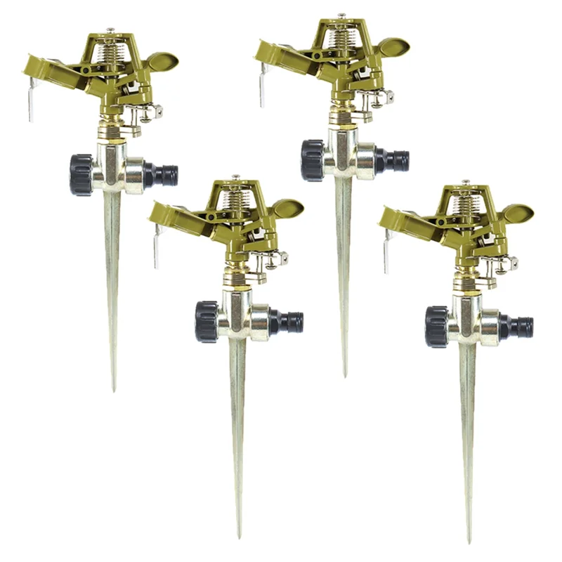 AF90-4Pcs Pulsating Sprinklers With Brass Nozzle Garden Sprinklers Forarea Lawn Patio Garden
AF90-4Pcs Pulsating Sprinklers With Brass Nozzle Garden Sprinklers Forarea Lawn Patio Garden