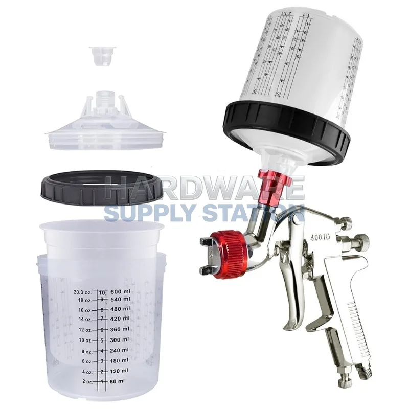 Набор одноразовых стаканов для смешивания краски (10 шт.) для пневматических краскопультов объемом 300/600/800 мл, не требующих промывки
Набор одноразовых стаканов для смешивания краски (10 шт.) для пневматических краскопультов объемом 300/600/800 мл, не требующих промывки