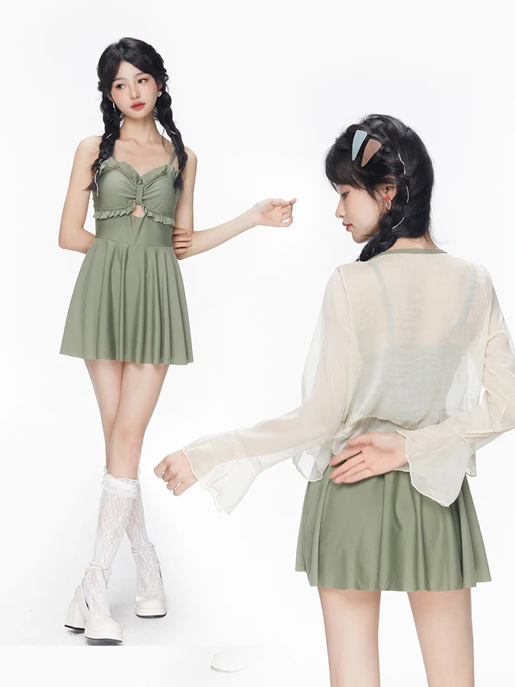 2026 New One-Piece Swimsuit Sle Long Sve Sun Protection Outerwear Two-Piece Set Conservative Belly Cover Slimming Studen...
2026 New One-Piece Swimsuit Sle Long Sve Sun Protection Outerwear Two-Piece Set Conservative Belly Cover Slimming Studen...